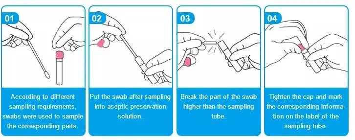 Medical Laboratory Testing Disposable Inactivated Vtm Specimen Collection Tube