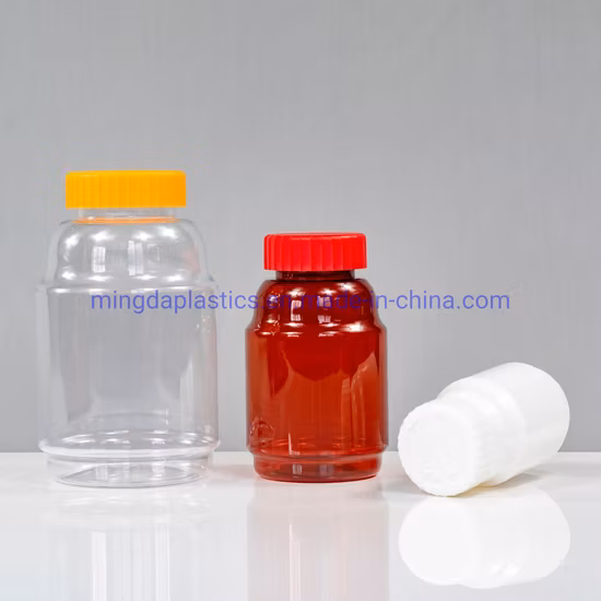 Bottiglia di calcio per animali domestici di forma irregolare da 250 ml/capsula/medicinale/bottiglia per imballaggio in plastica per uso alimentare