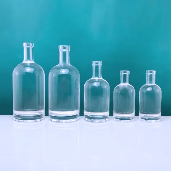 Rsg Bottiglia vuota trasparente di Vodka Brandy Tequila Rrum Forma del corpo irregolare della donna
