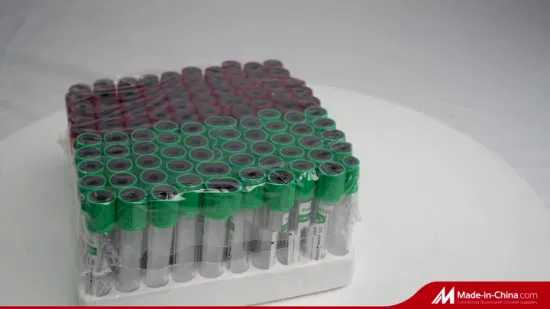Tubo per la raccolta del sangue sottovuoto in vetro di plastica monouso per uso medico, tubo EDTA K2 K3 da 5 ml